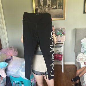 Calvin Klein Black Logo Leggings